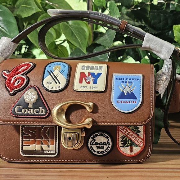 Coach Patches Studio 19 Bag Tan Leather NWT Coach C8078 here on itsasalesworld - Picture 12 of 13